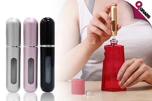 For QR25, Have Your Favorite Scent Always with a Portable & Refillable Perfume Misting Bottle - Choose from 7 Colors! (Up to QR45 Value)